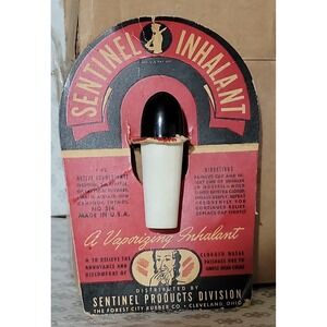 Sentinel Inhalant Vaporizing Inhaler Aromatherapy Nasal Congestion Relief